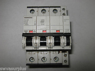 Siemens 5SY63 MCB C32 Auxiliary Circuit Switch, 5SY6332-7, Used
