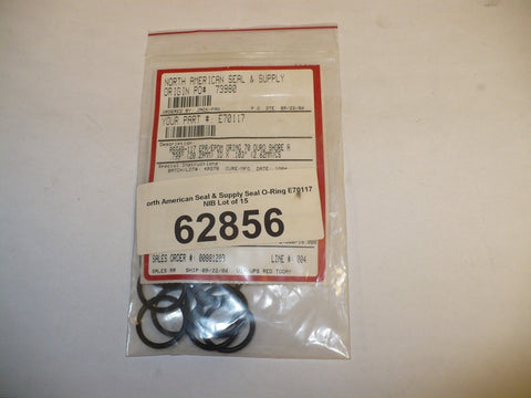 North American Seal & Supply E70117 O-Ring Seal, Lot of 15, New