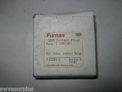 Furnas 46ZB11 Contact Block, 300V, Series A, New