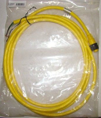 Molex 14344M01 Cordset 3-Wire Female Straight 12' Yellow, New