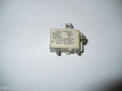 1 pc. Square D 9001KM-1 Light Module, 120 Volt, Used