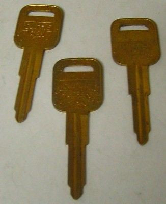 3 pc. GM OEM B-53 Blank Uncut Keys, New